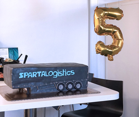 Sparta Logistics fejrer 5 års fødselsdag